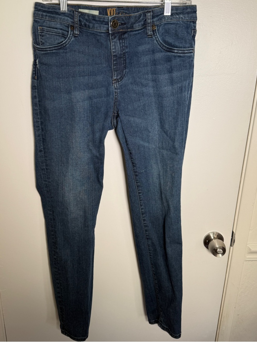 Kut from the Kloth Kathy Boyfriend Women’s Mid Wash Blue Jeans 10 Stretchy